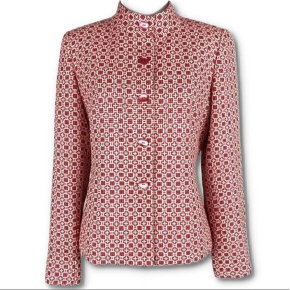 Doncaster blazer size 4 100% silk mandolin career - Picture 9 of 9